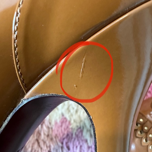 LOUIS VUITTON BALMORAL BROGUE PUMP IN BROWN, size 37 1/2 - Picture 5 of 16